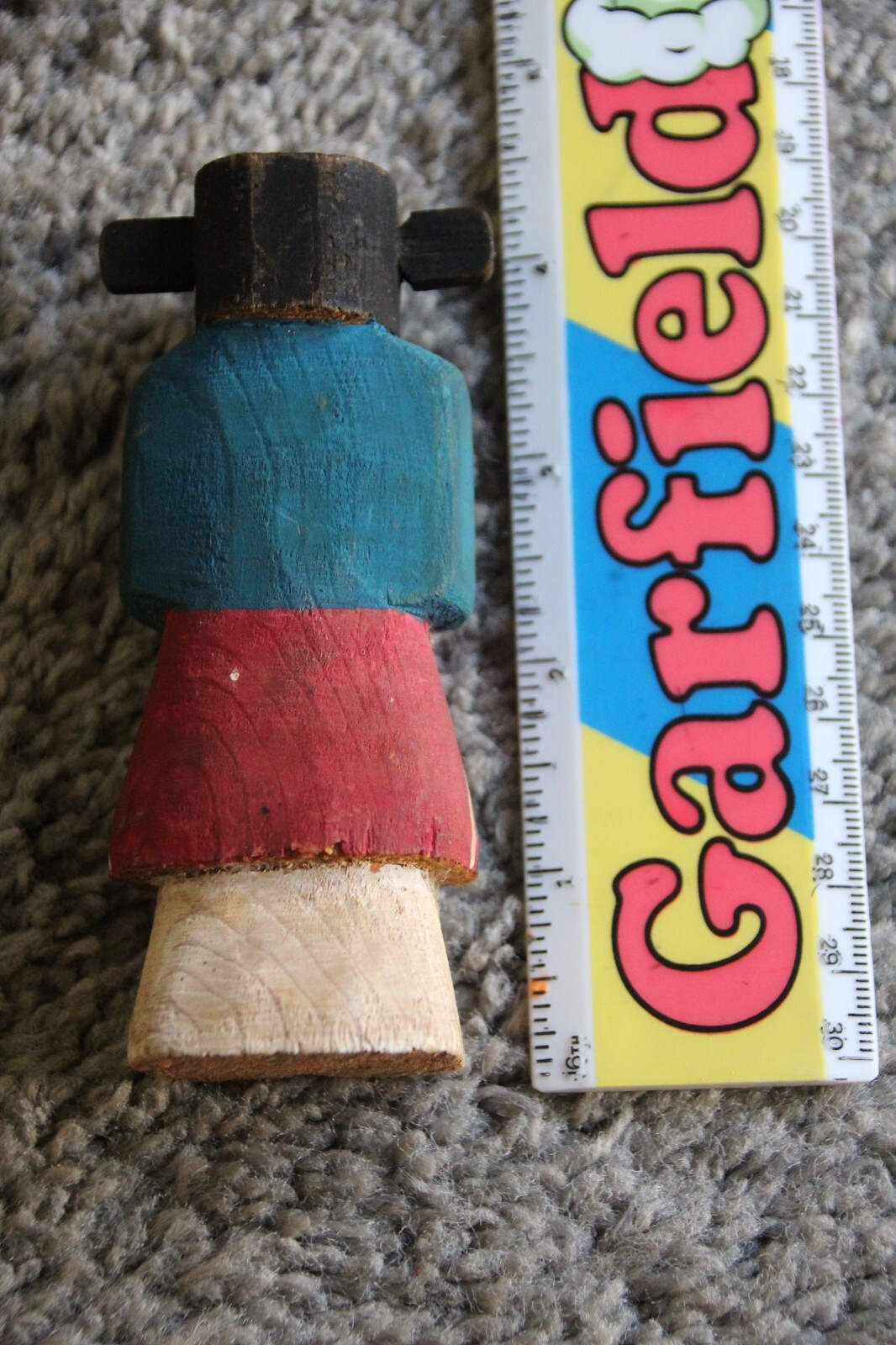 VINTAGE ROUTE 66 CARVED & PAINTED WOOD HOPI KACHINA FIGURE