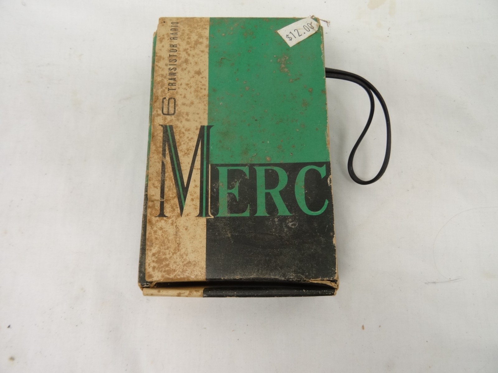 merc transistor radio vintage with original box
