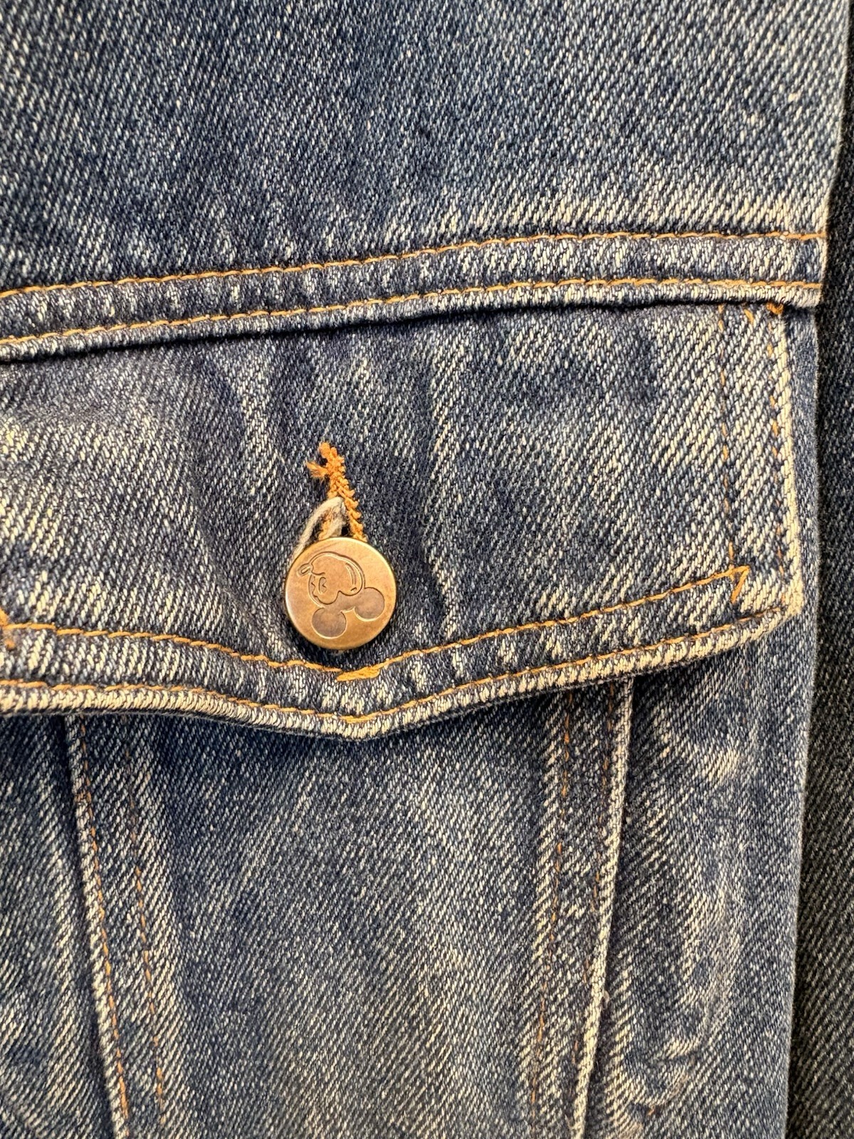 Mickey & Co. VTG Denim Jacket Large Mickey Mouse Embellished Disney Unisex 90