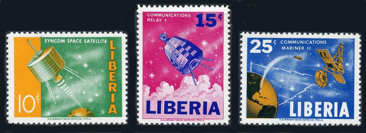 Liberia: 1964 Communications Satellites (415-417) MNH