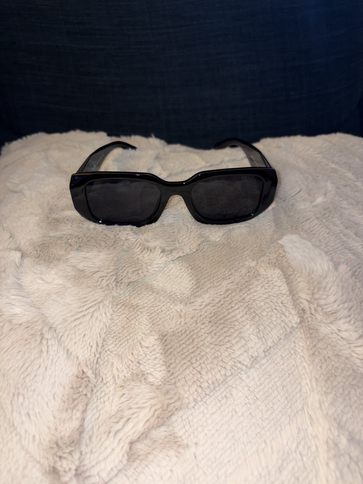 PRADA Milano Unisex Sunglasses Black Lens