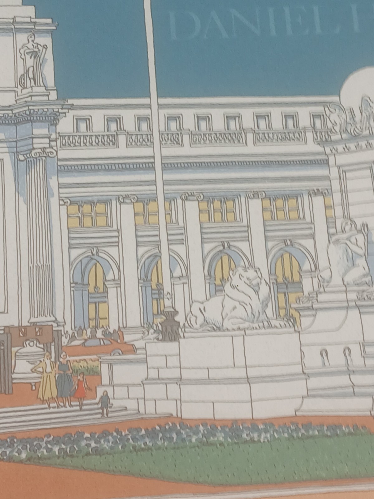 Union Station 1988 Print Carlos Diniz 1908 Print Washington D.C. 39 X 25 1/2