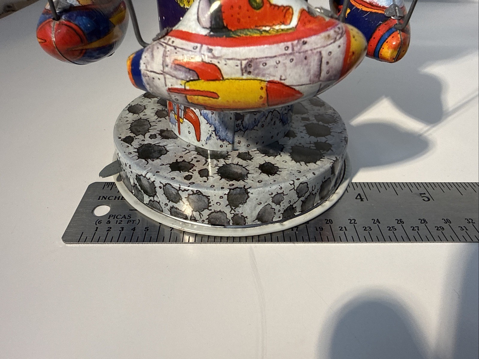 Rocket Carousel Tin Toy Schylling Collector Series (TESTED)