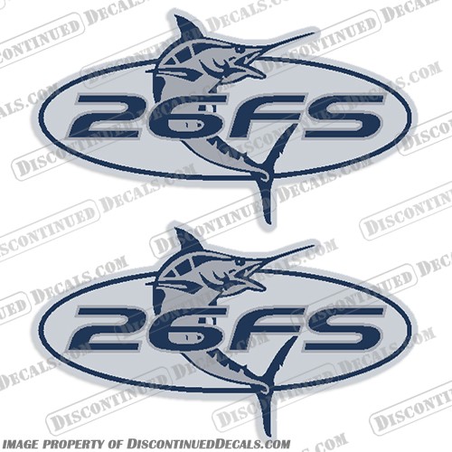 Fits Regulator 26FS Boat Decal Kit - (Set of 2)