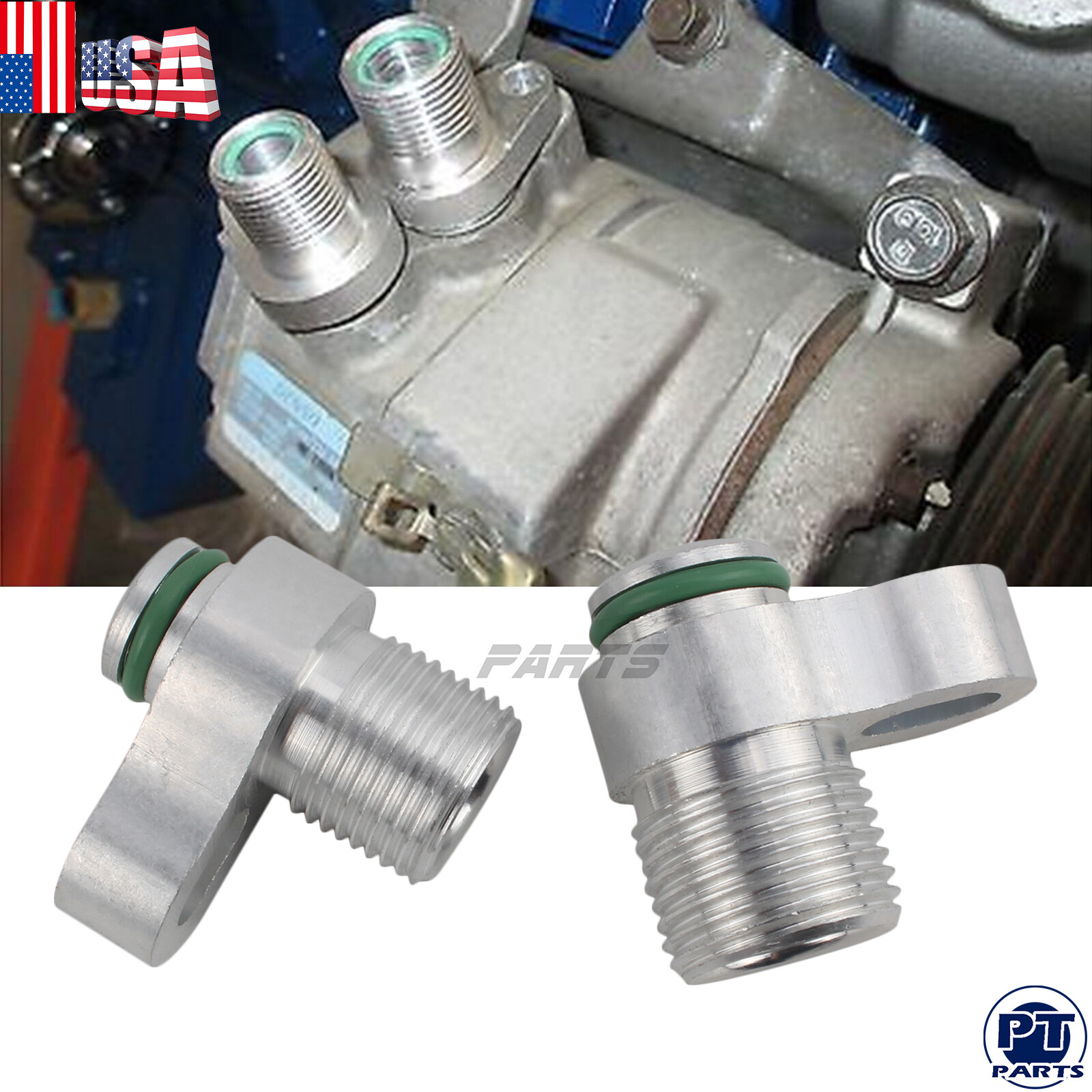 New LS Swap AC Compressor adapter fittings for 10S17F & 10S20F