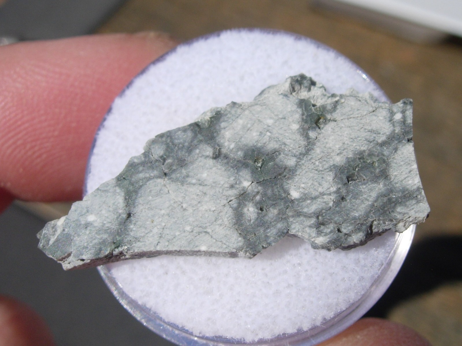 2.08 grams 31x14x3mm Gadamis 005 slice "Apollo 16 Lunar" Meteorite with a COA