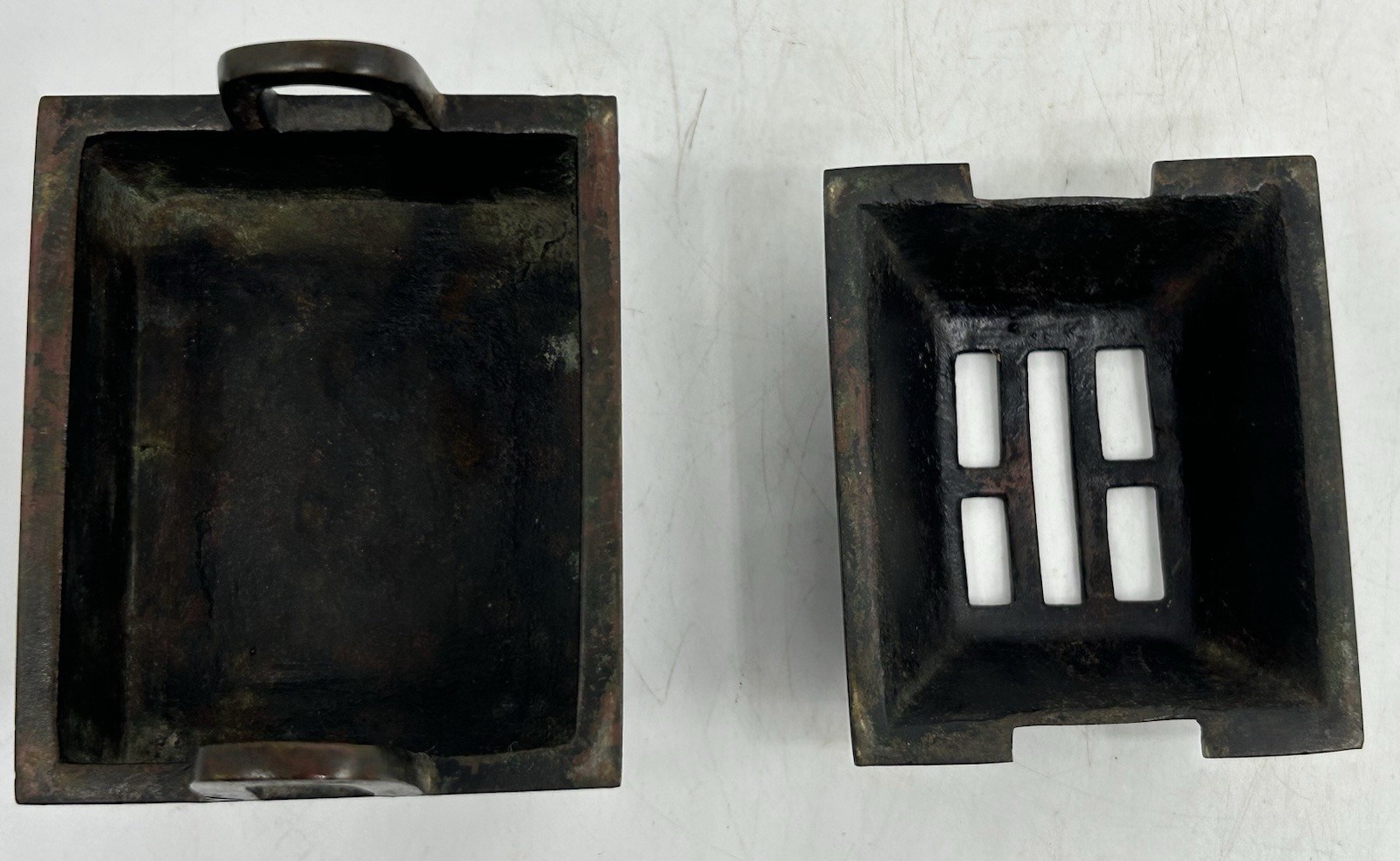 Chinese Incense Burner, Ding, Key Fret Pattern