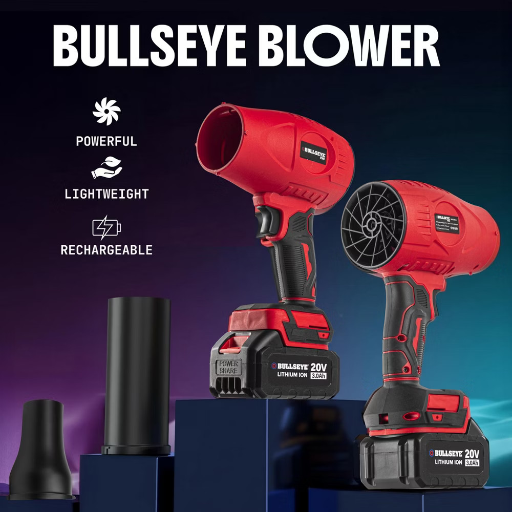 Bullseye Blower Cordless 20V Handheld Electric Leaf Dust Blower 24,000 RPM New
