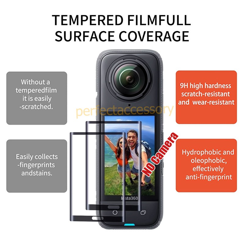 Camera Protective Cover Accessories Kit For Insta360 X4 Screen Film Lens Guard