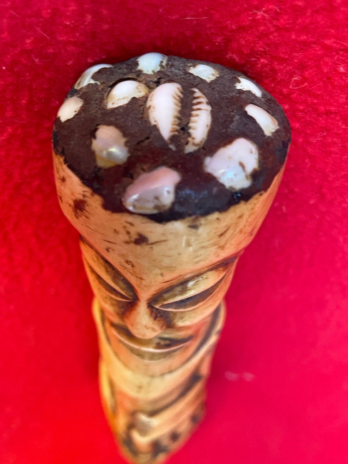 Warega Tribe Powerful Carved Leg Bone Elder Spirit Fetish ~ Congo ~ Africa