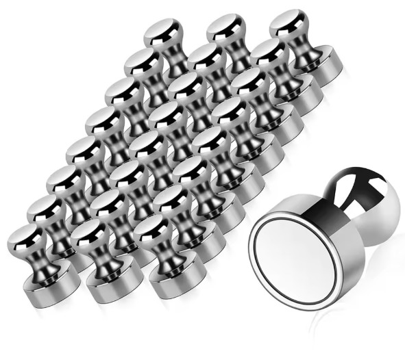 10pcs Neodymium Magnetic Pins: Super Strong Cone Magnets for Board & Fridge