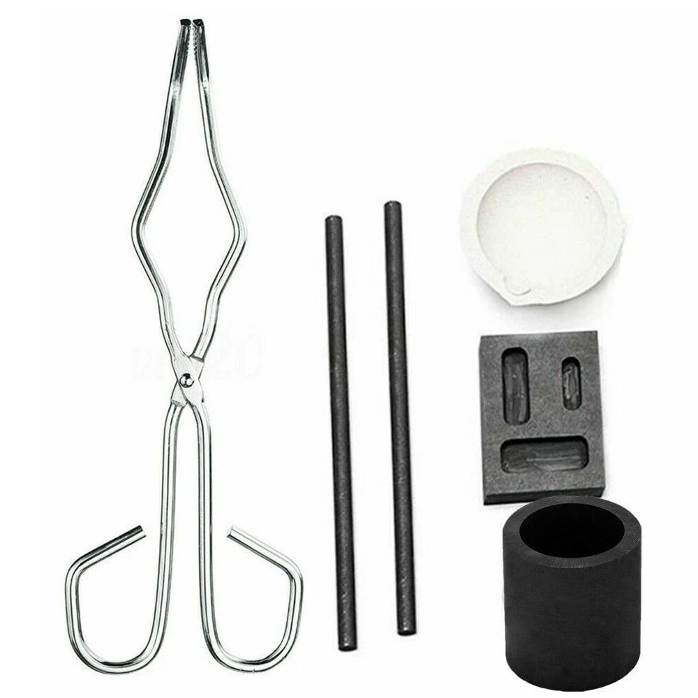 6x Graphite Ingot Crucible Mold Set Torch Melting Tool Kit For Gold & Silver HOT