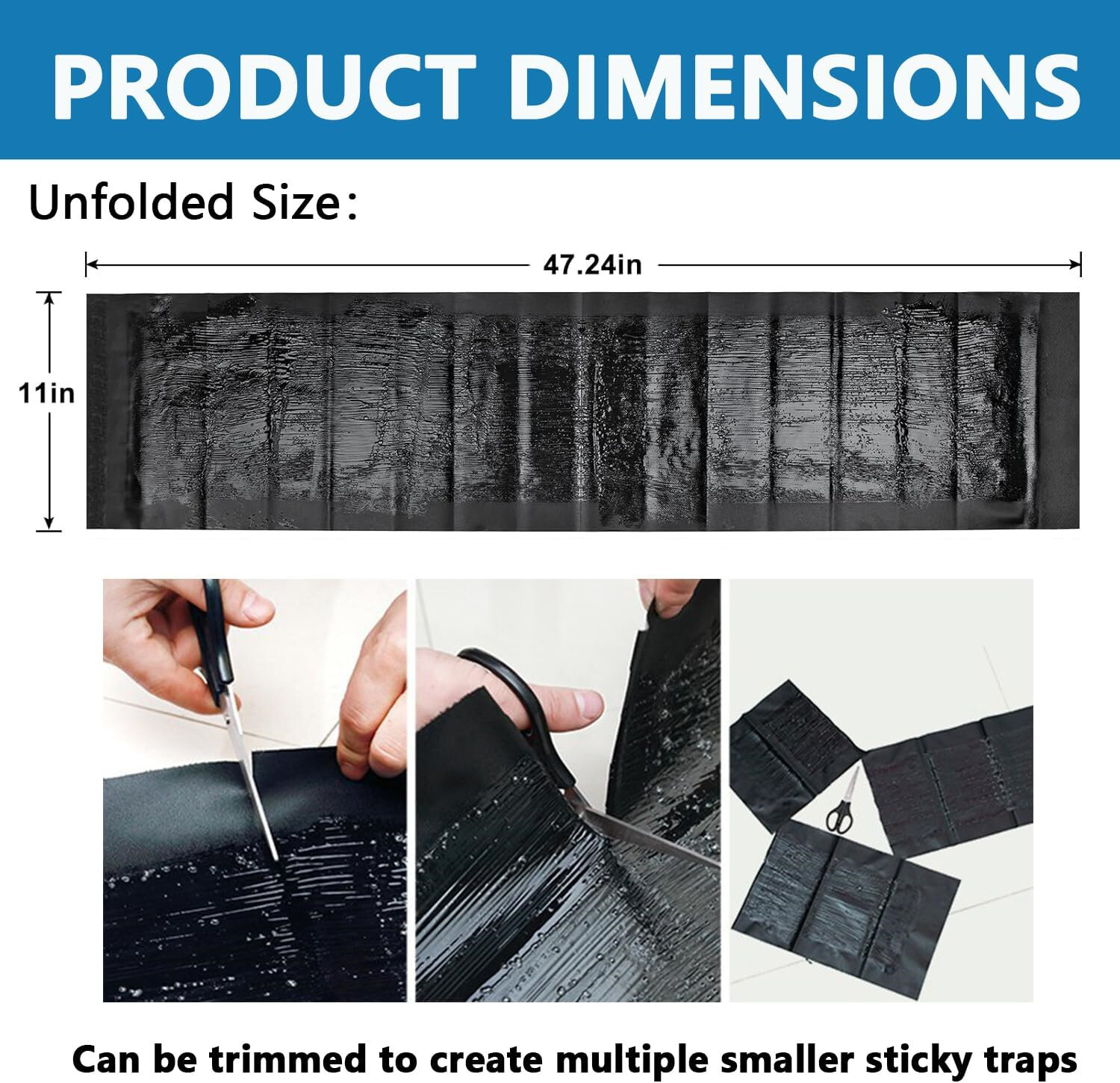 4 Pack Mouse Glue Traps 24 x 11inch Anti Slip Rat Snake Rodent Sticky Pads Pet