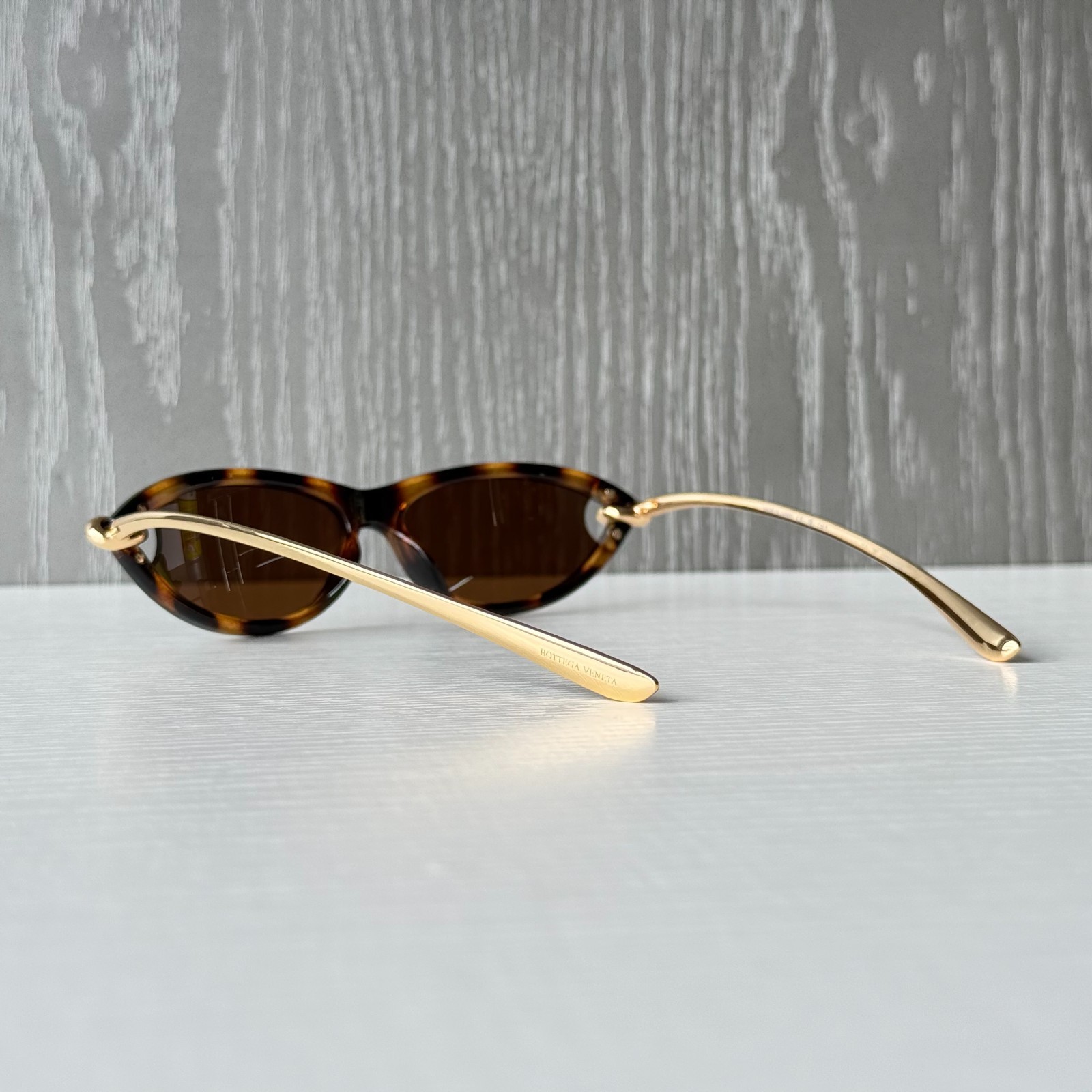 Bottega Veneta BV1390/S 002 Tortoise Gold Brown Sunglasses 56-15-145