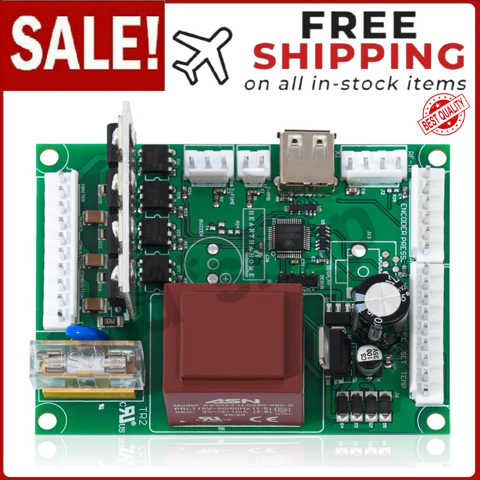 Circuit Control Board Replacement for PelPro PP130, Pleasant Hearth PH50PS PH50C