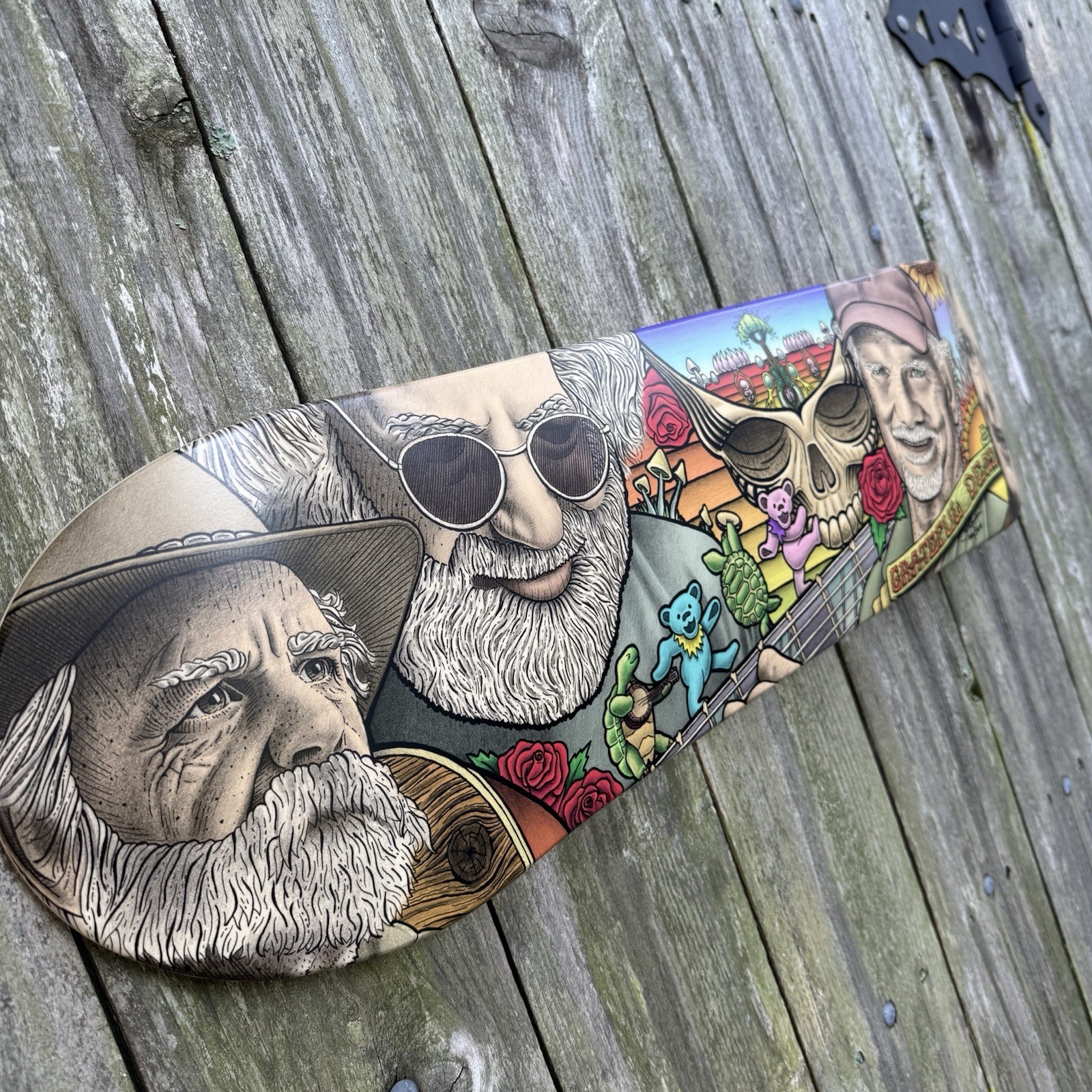Grateful Dead Pencil Drawn Skateboard Art Deck - Limited edition