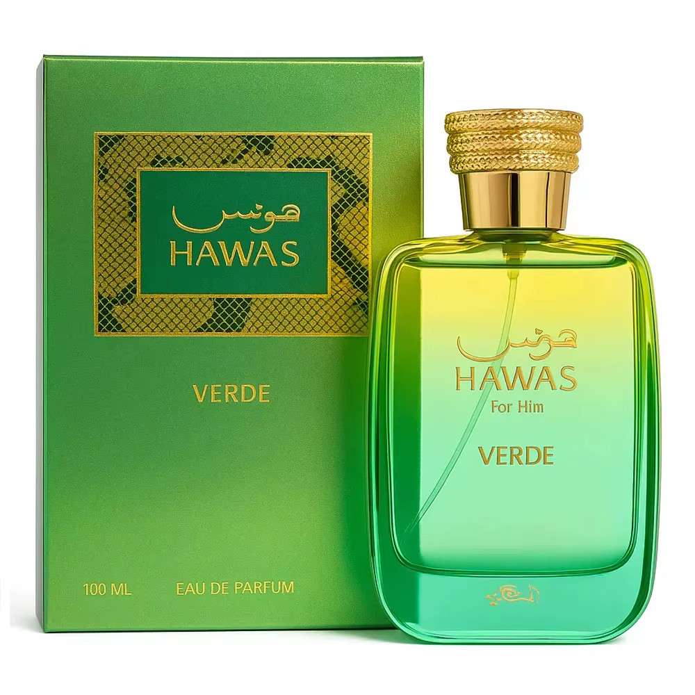 Rasasi Hawas Verde EDP 3.4oz 100ml Men Long Lasting Cologne Spray