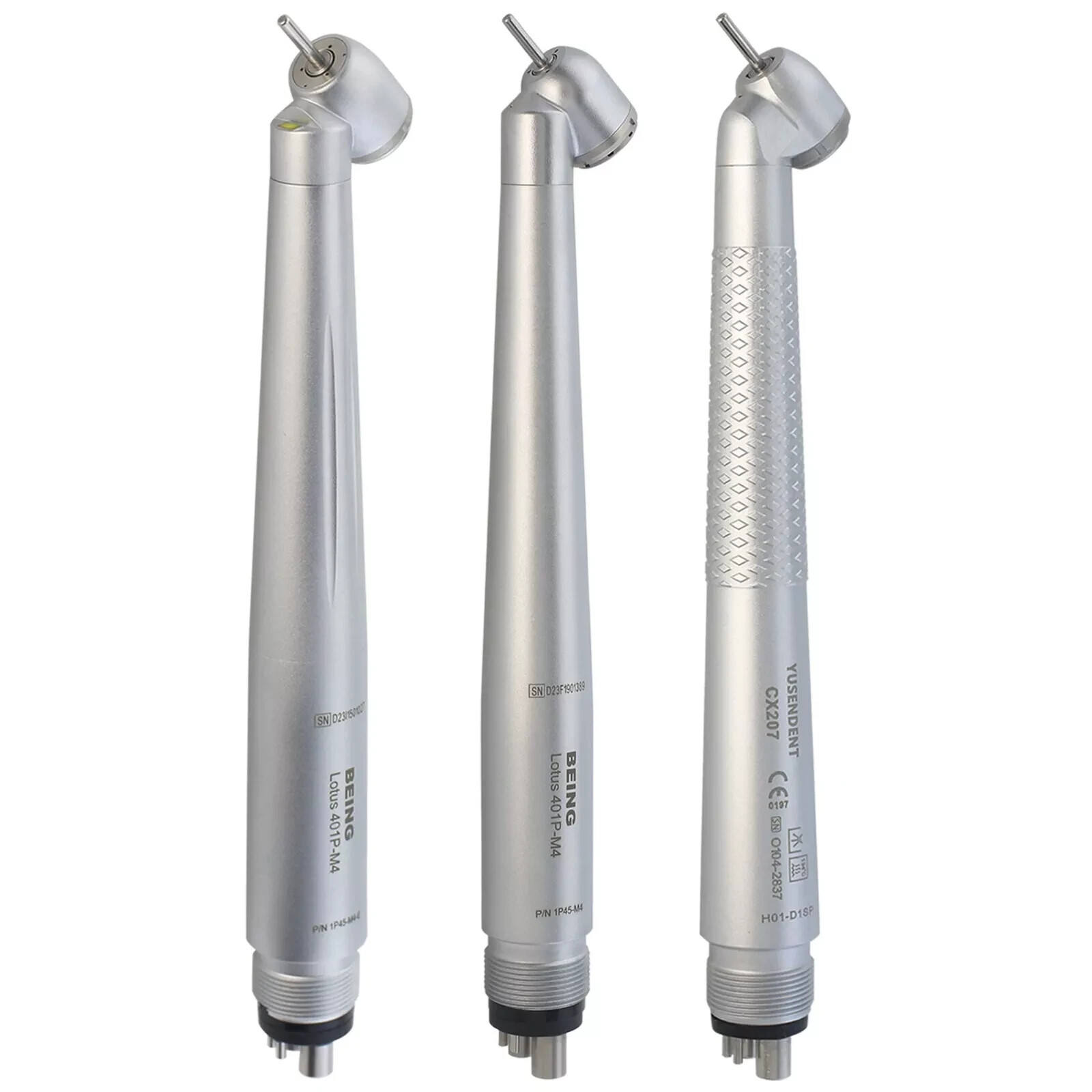 COXO Dental Surgical Handpiece 45 Degree High Speed 4 Hole LED Self Power M4 NSK