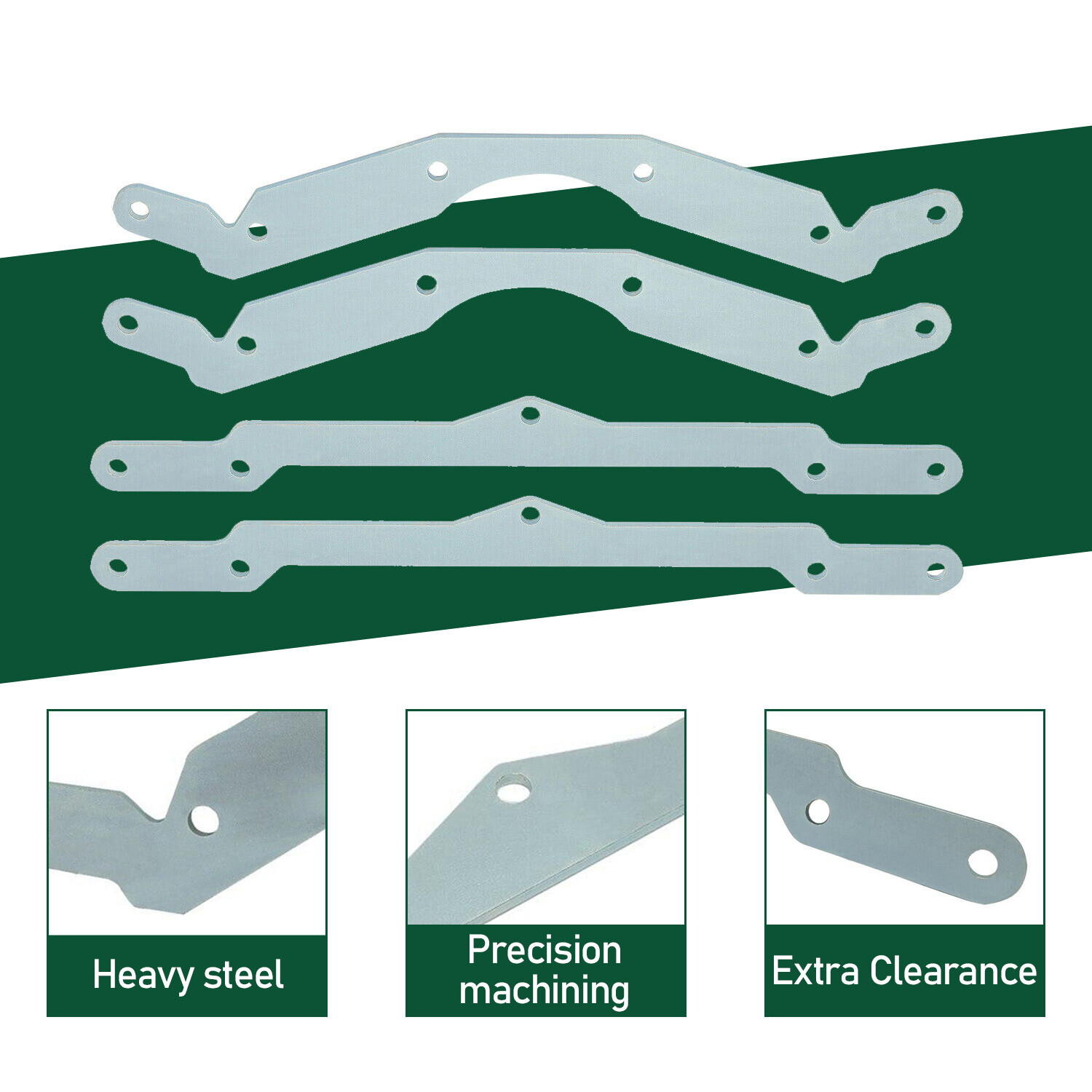 Zinc-Plated 3" Full Lift Kit+Sway Bar Quick Disconnect For Polaris RZR 800 07-14