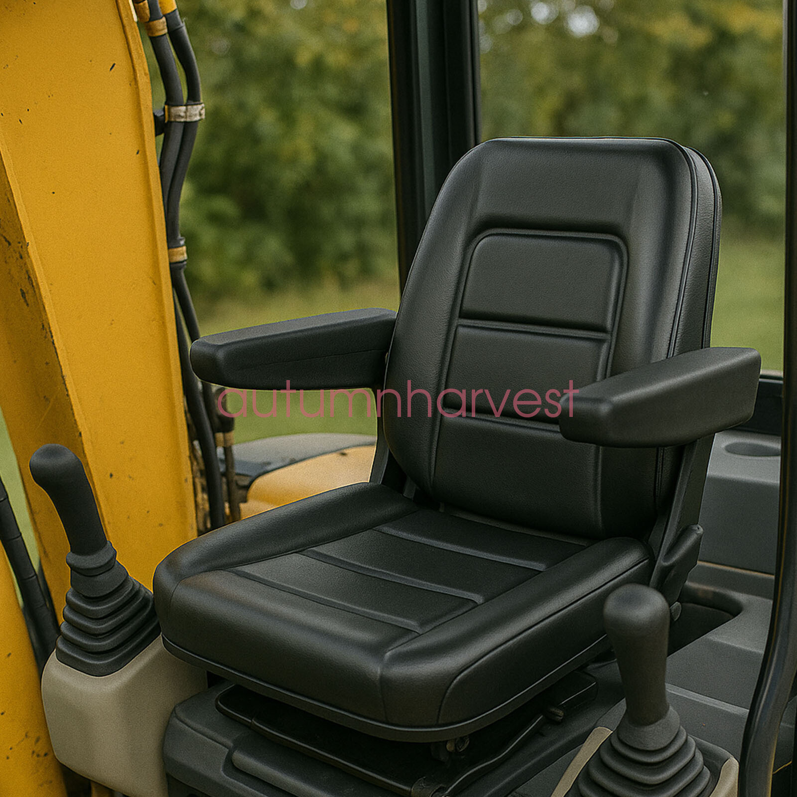 Zero Turn Mower Seat Tractor Seat w/Armrest for Kubota ZD18, ZD21, ZD25F, ZD28