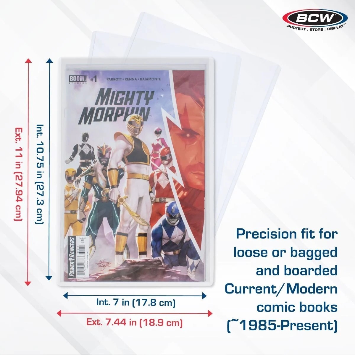 New (5 ct) BCW Current / Modern Comic Toploader