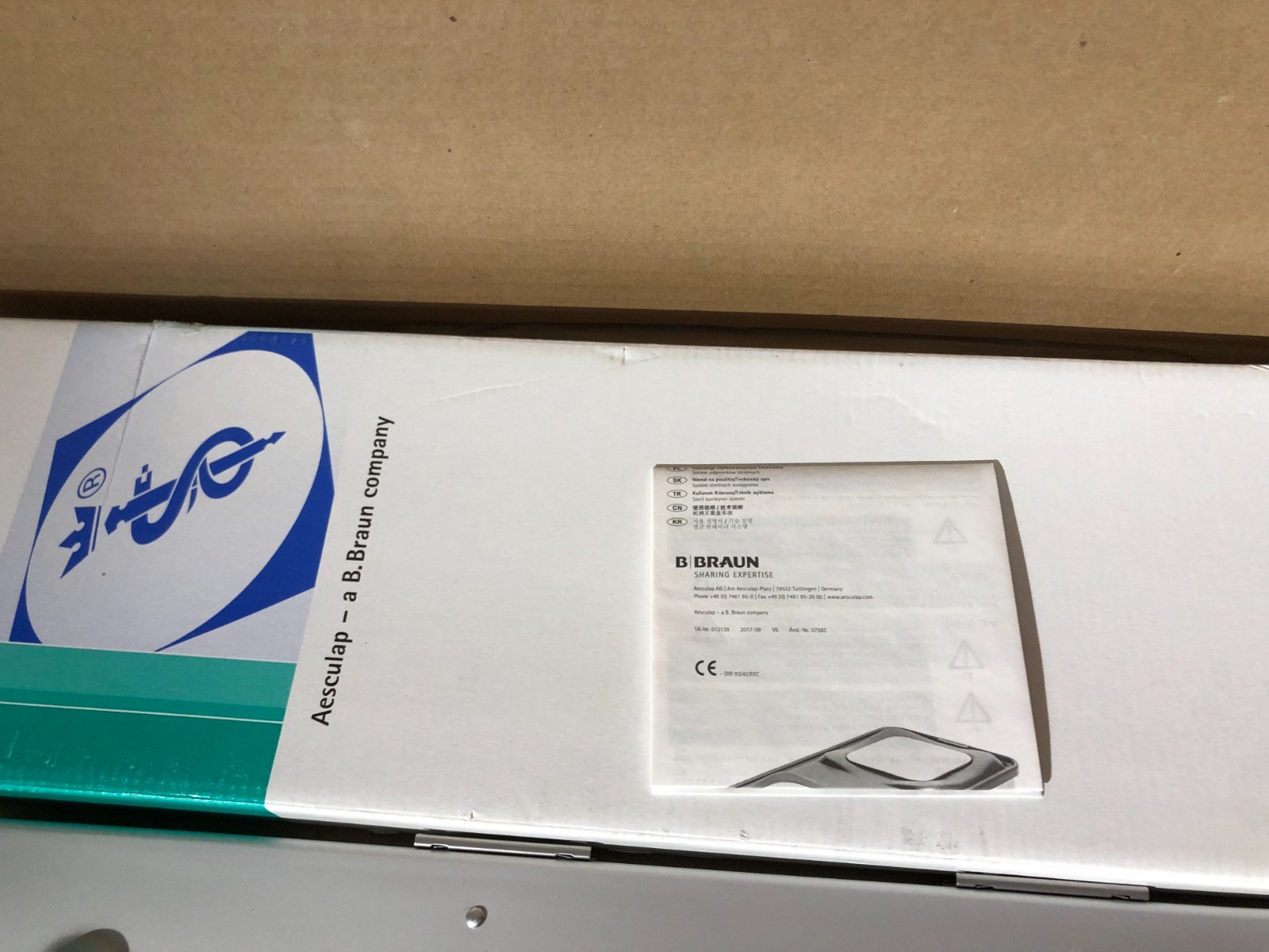 Aesculap Extra Long Endoscope Sterrad Sterilization Container Lid Only JK020