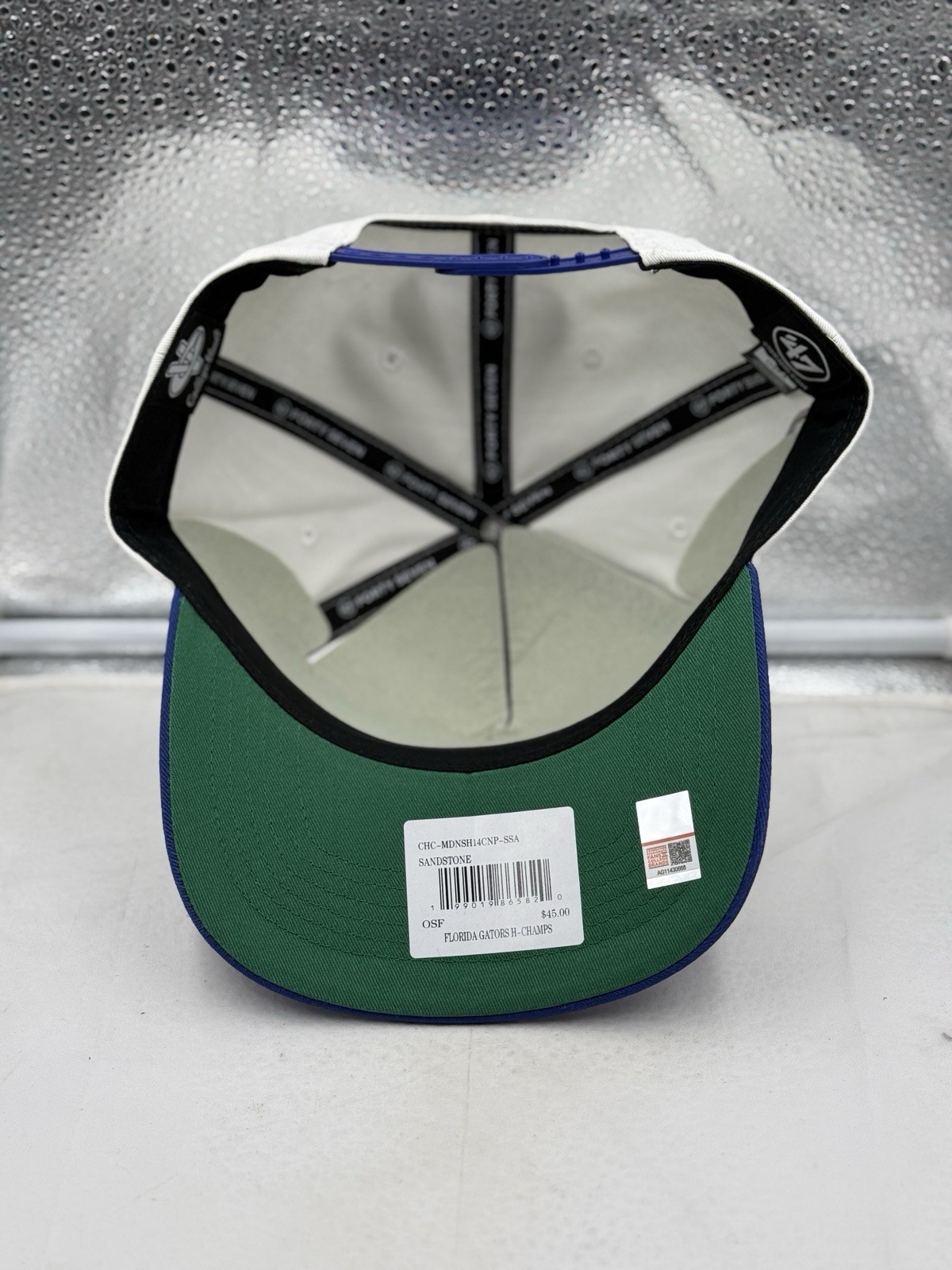 Florida Gators NCAA '47 Brand Champs Off White TT Hitch Adjustable Snapback Hat