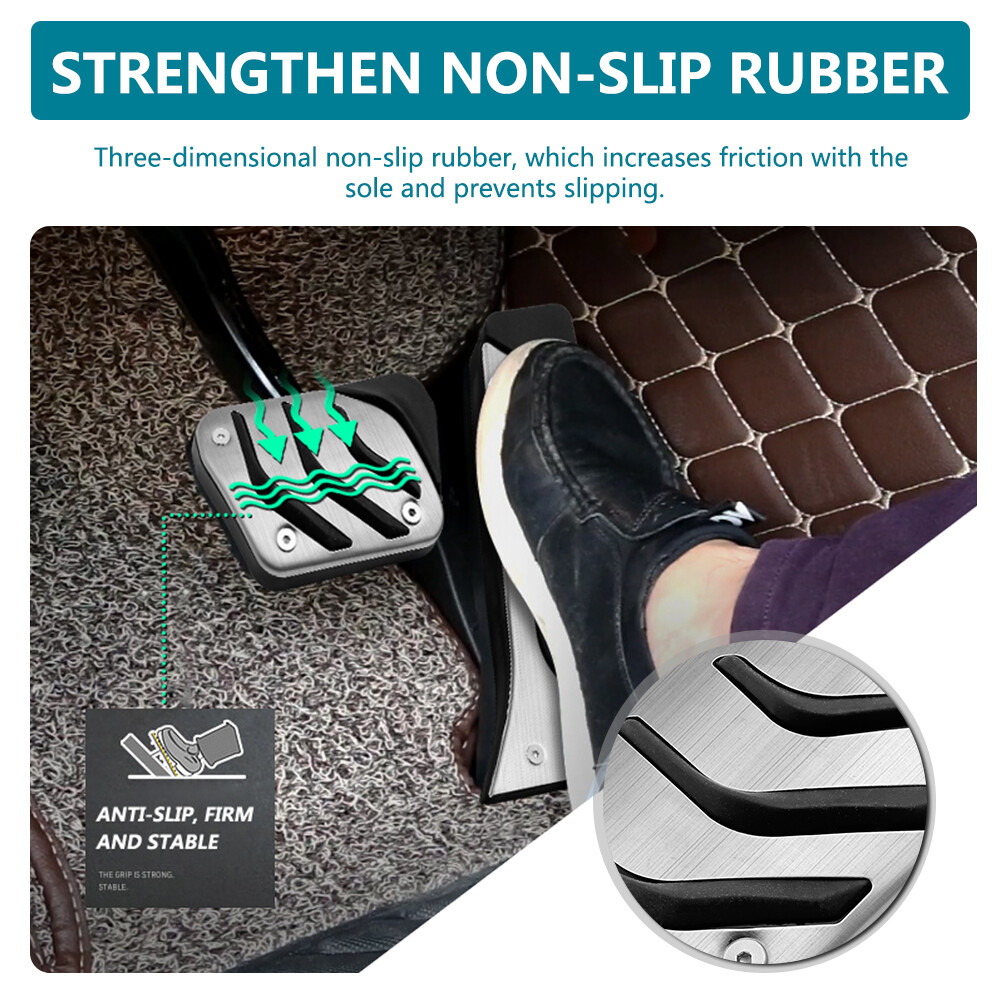 2Pcs Foot Gas Brake Pedals Cover Kit For BMW 1/2/3/4/5/6/7/8 Series X1 X3 X5