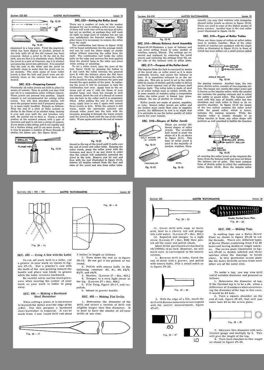 Chicago School / Watchmaking Repair Course COMPLETE 35 Volumes on CD -SHIPS FREE
