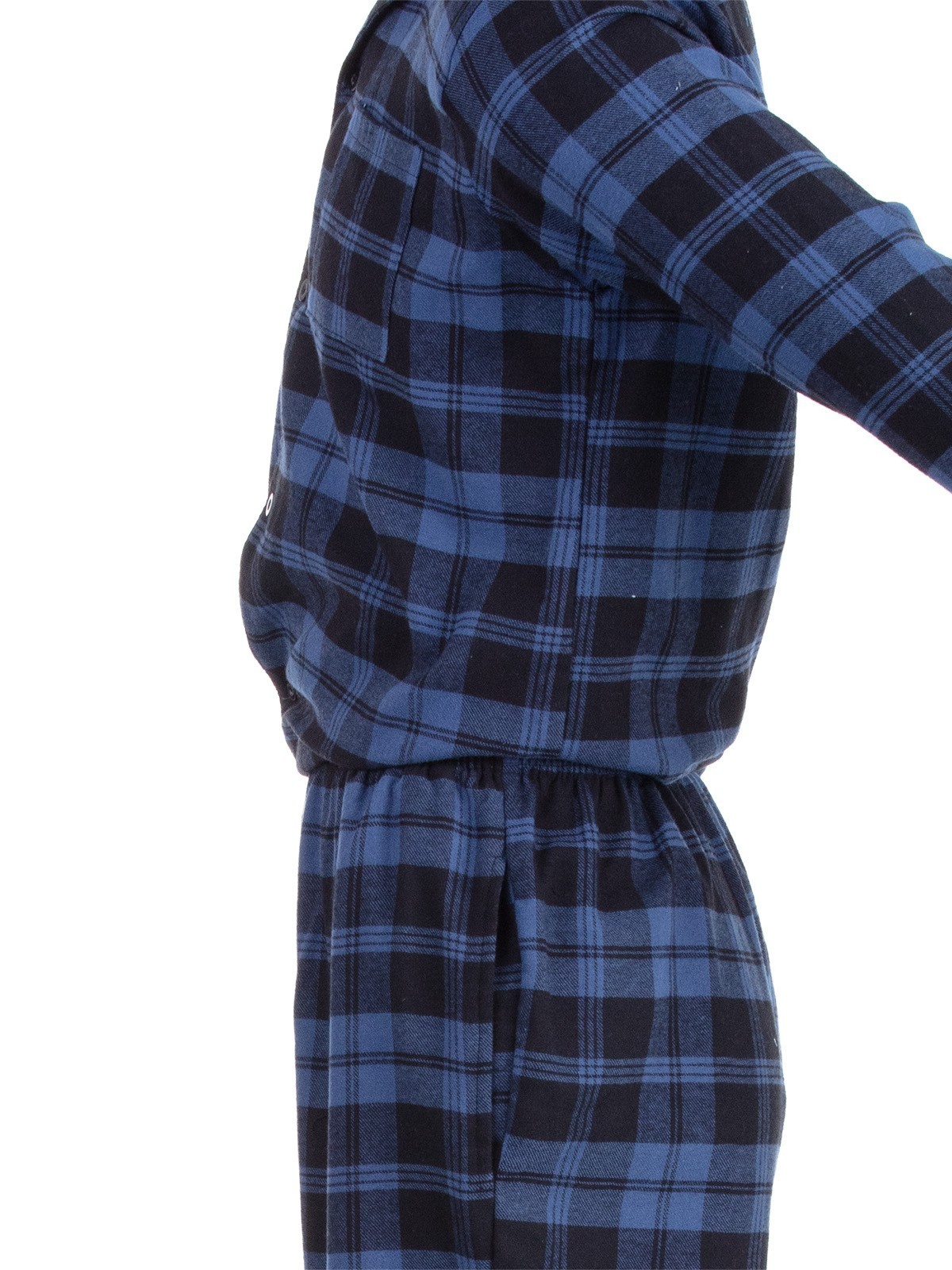 Henry Terre Mens Pyjamas Kent Check Pattern Long Sleeve Sleepwear Cotton