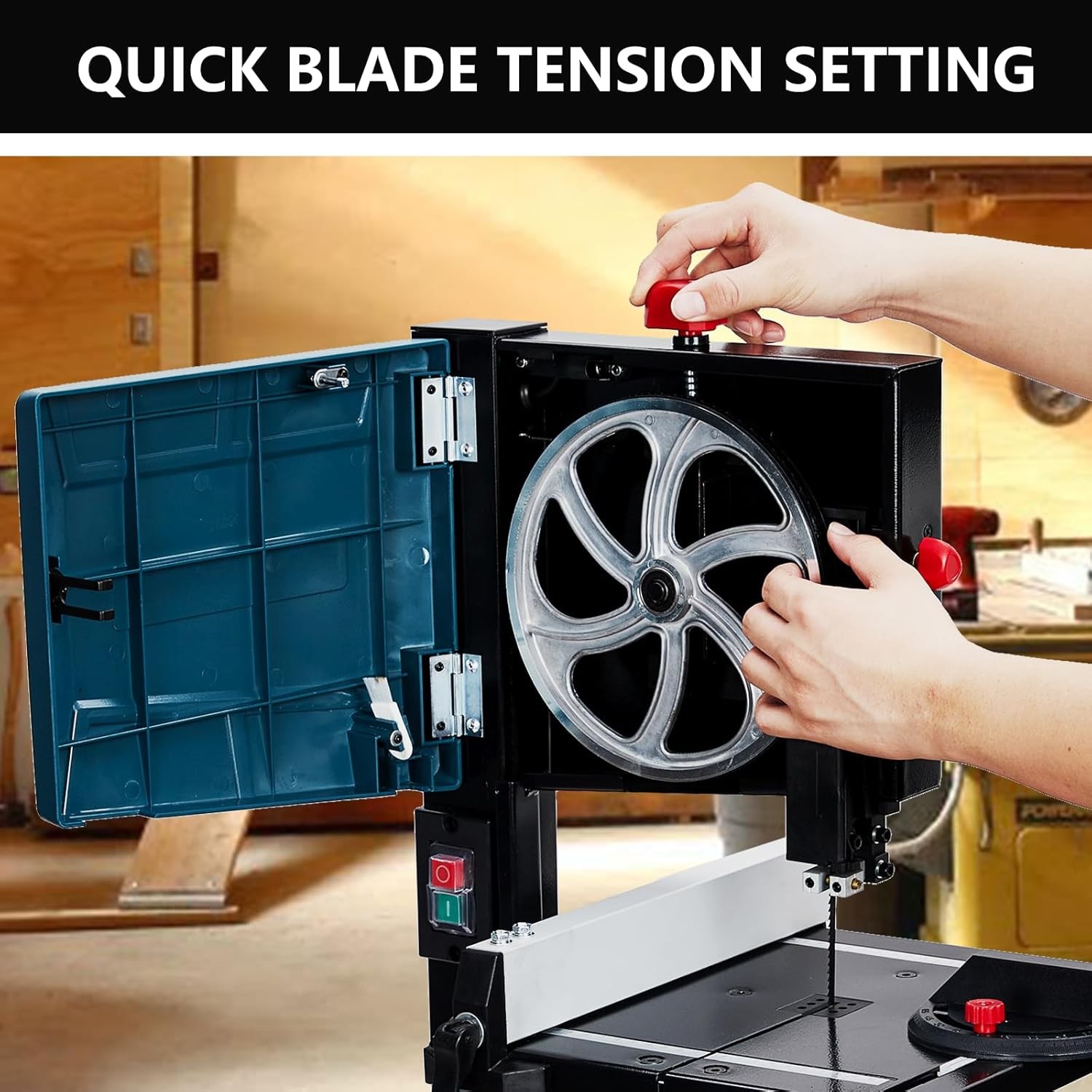 8" Benchtop Band Saw 3A & 1800RPM Adjustable Blade with Fence and Miter Gauge US