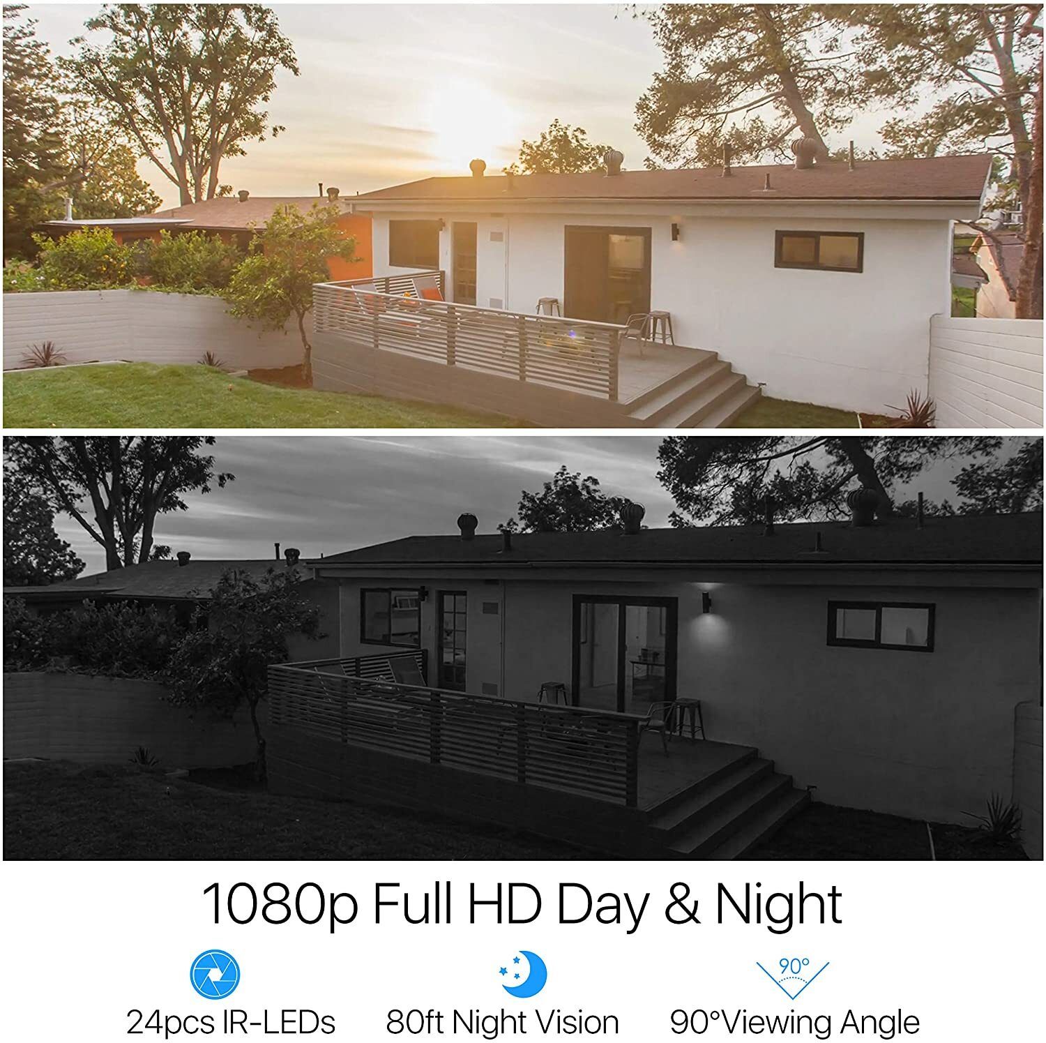 ZOSI 16CH 1080P Home Security Camera System 12 Cameras with 2TB HDD Night Vision