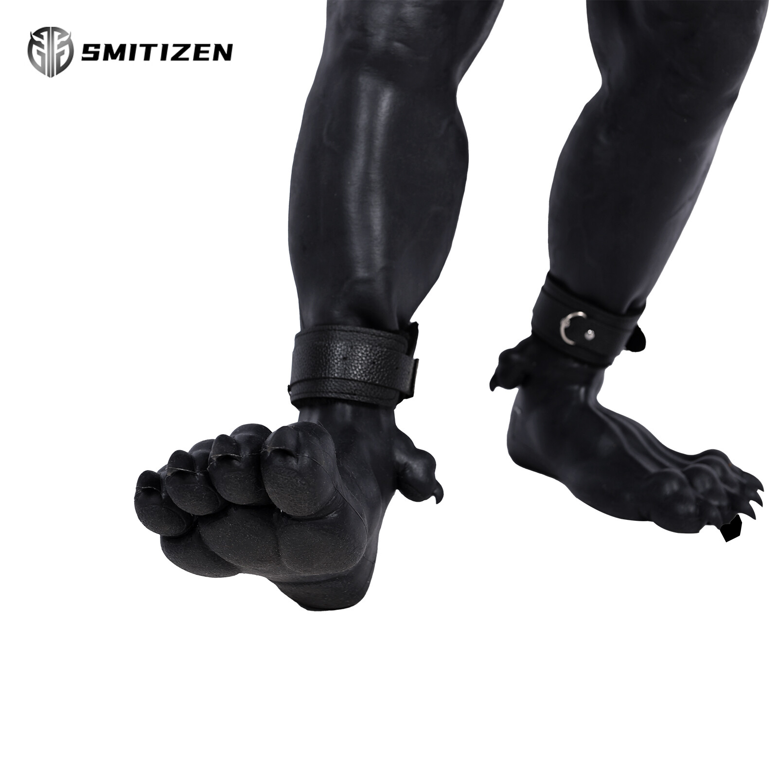 Smitizen Silicone Beast Paw monst claw Black Feet Realistic Skin For Cosplay