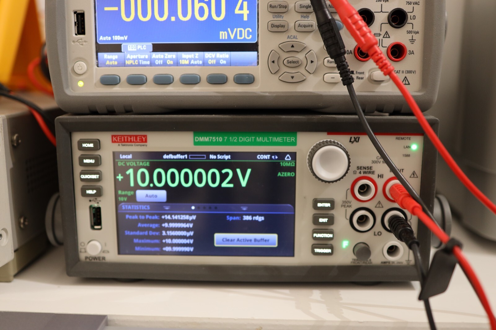 ADR1399 10V Precision voltage Reference Calibrated DMM7510 PCB with Enclosure