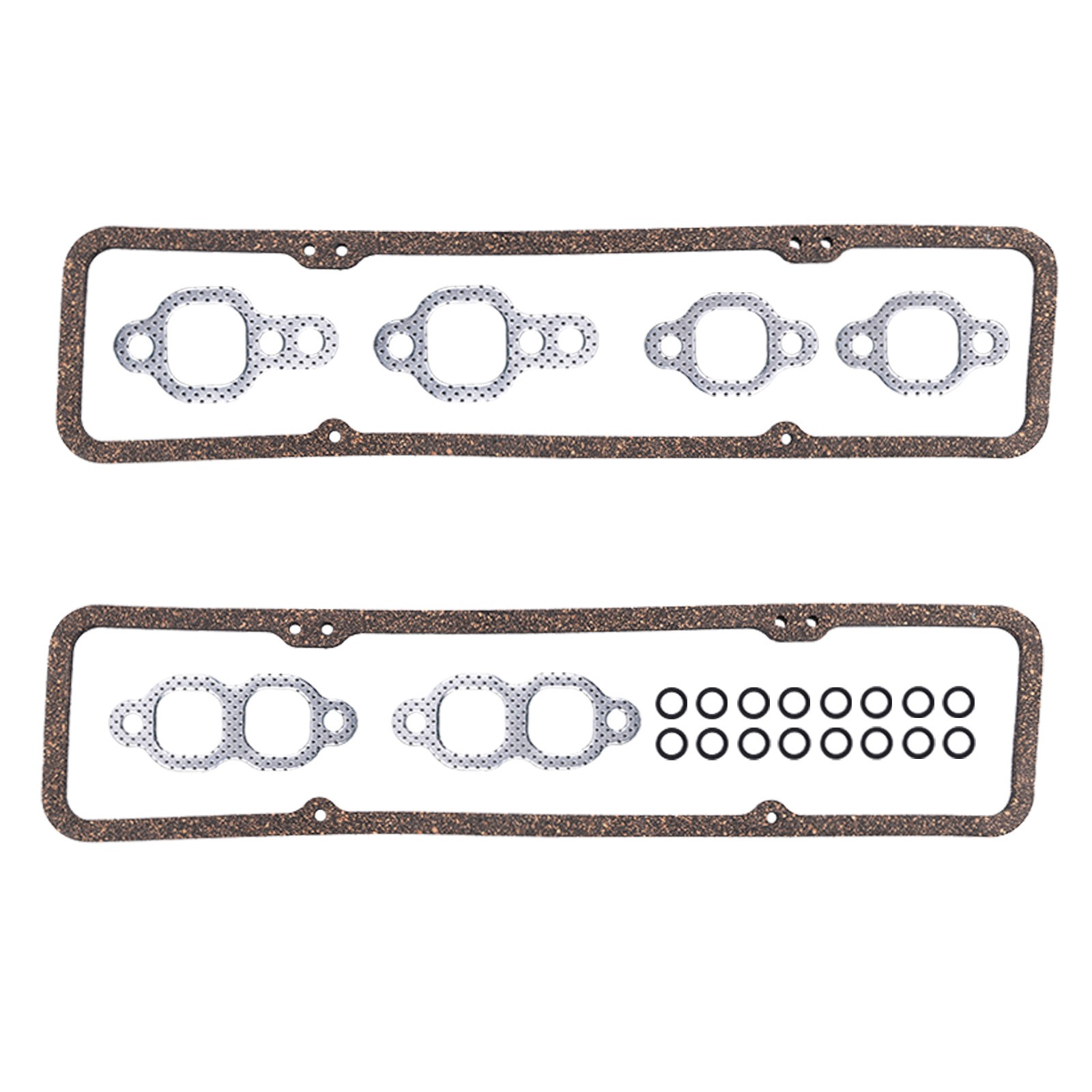 Full Engine Gasket Set for Early 2 Piece Rear Seal Chevrolet SBC 283 327 350 5.7