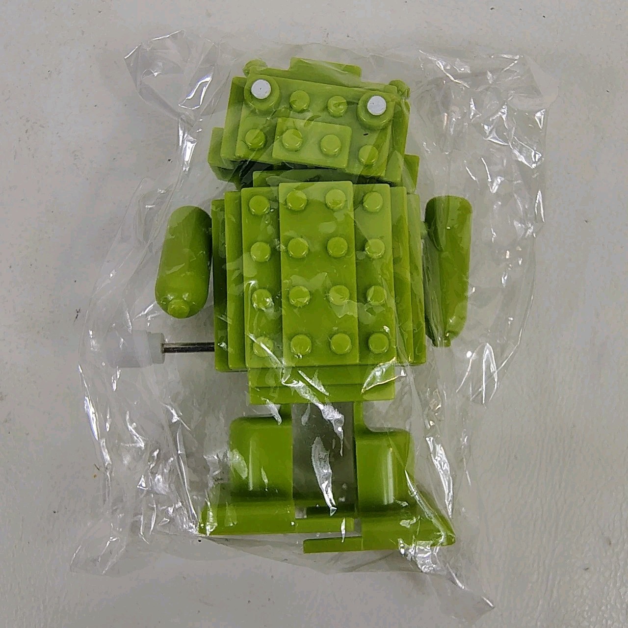Wind Up Walking Android Puzzlebot Toy Green 2 5/8” Tall New In Package