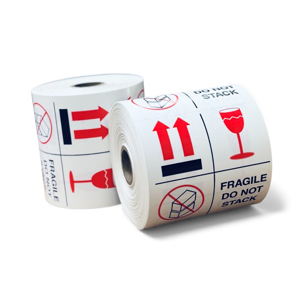Shipping Labels 4x4 Fragile Do Not Stack 500 labels per roll 1-12 Rolls