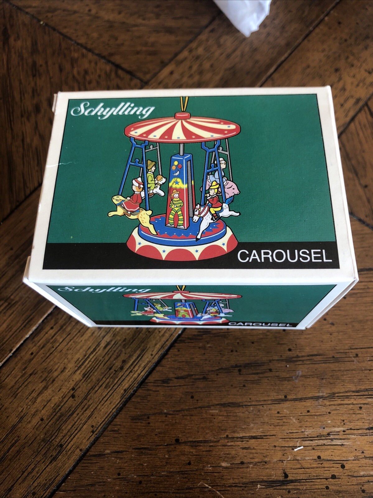 Vintage Schylling Miniature Tin Collector Series 90's Carousel w/Box