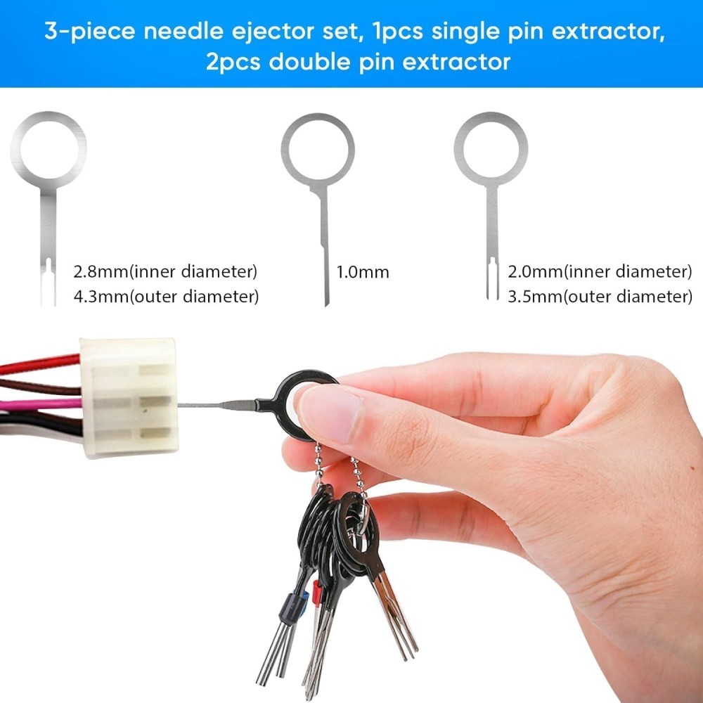 82Pcs Terminal Pin Removal Tool Kit Pin Extractor Tool Set Wire Terminal Release