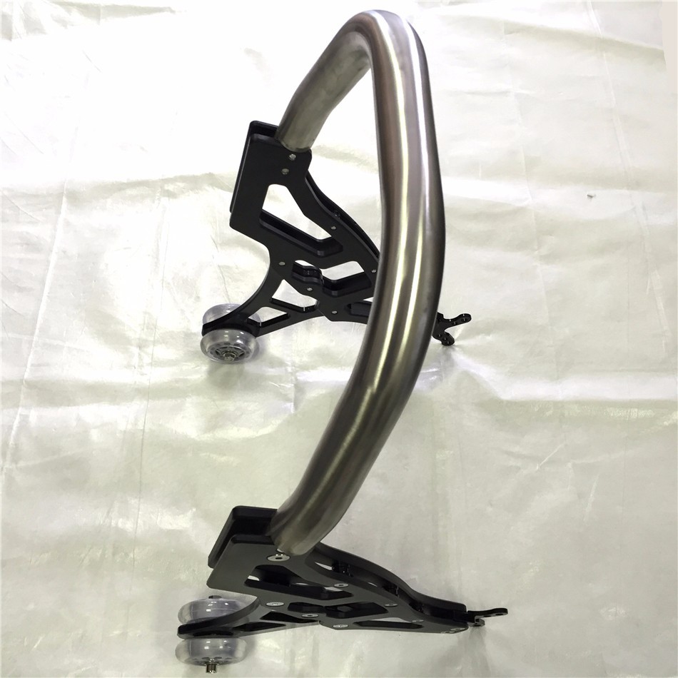 HTTMT Black Universal Racing Sport Rear Combo Wheel Lift Stands Paddock Stands