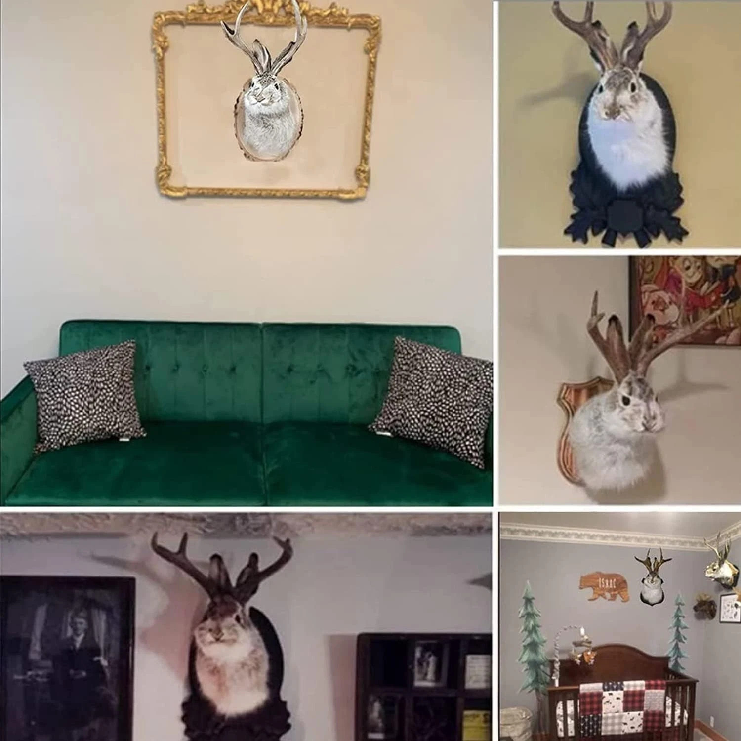 Jackalope Mount, Jackalope Taxidermy, Animal Head Wall Decor, Deer Head Wall Mou