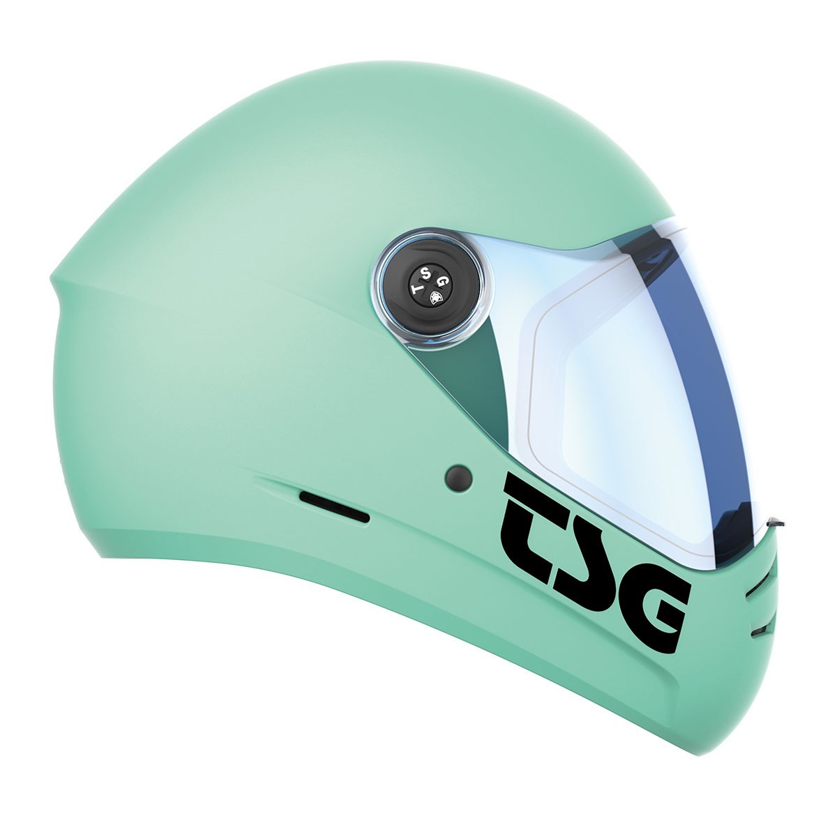 TSG Pass 2.0 Full Face Helmet , Downhill Skateboarding, M (56-58 cm), Mint Blue