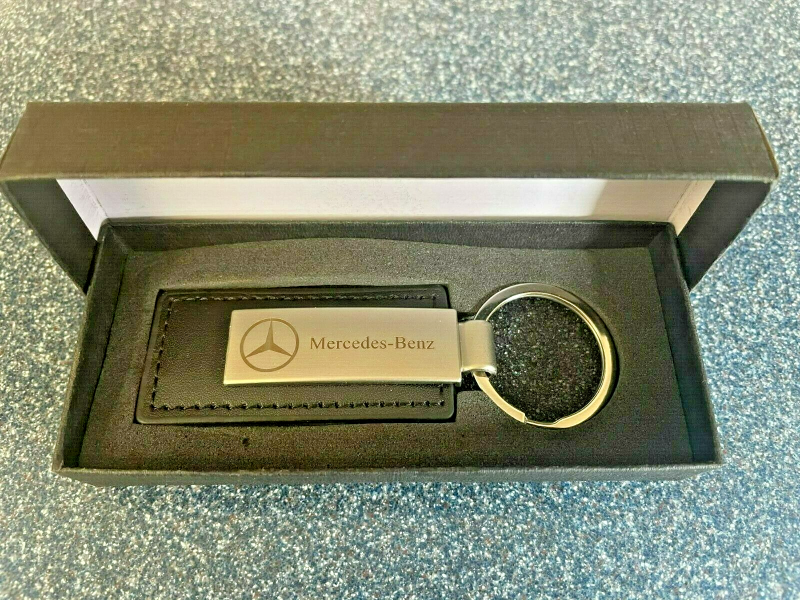 Mercedes Benz Nickel Plate "New" Key Ring / Chain with Free Gift Box