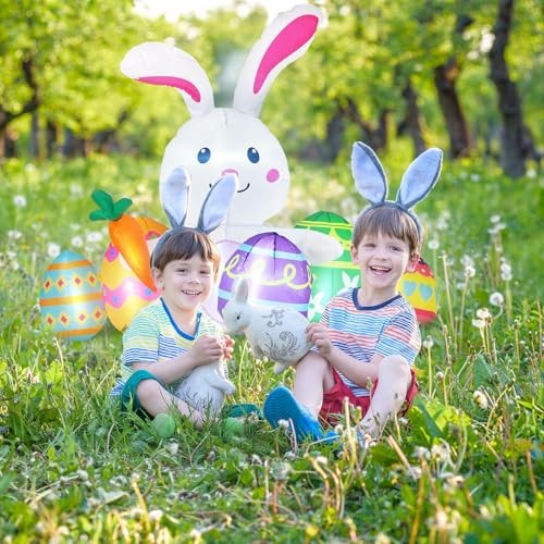 Easter Inflatables Outdoor Decorations Giant Blow up and Inflatable Bunny