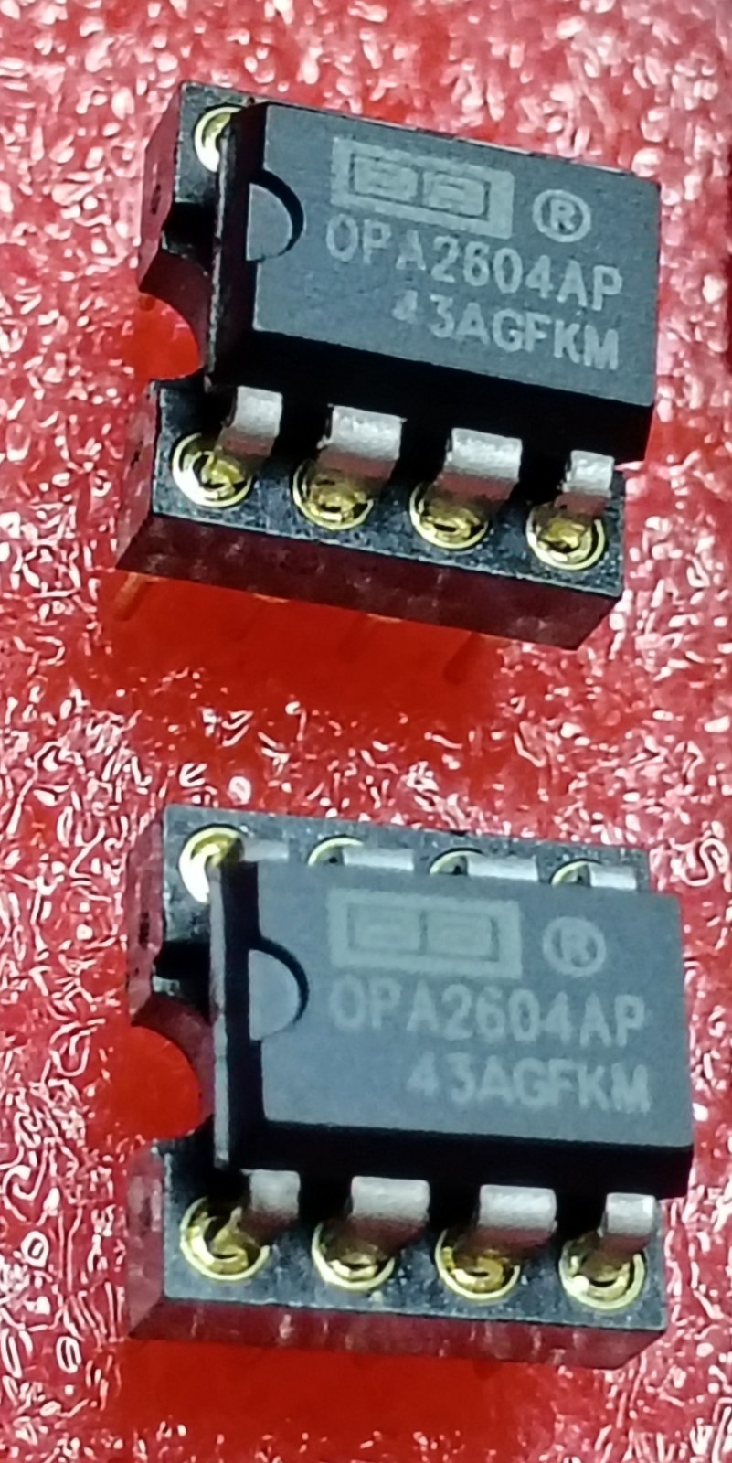 Burr-Brown OPA2604AP (2) Op Amps IC w/DIP8 Extenders for Fosi ZA3/V3/Ampapa D1