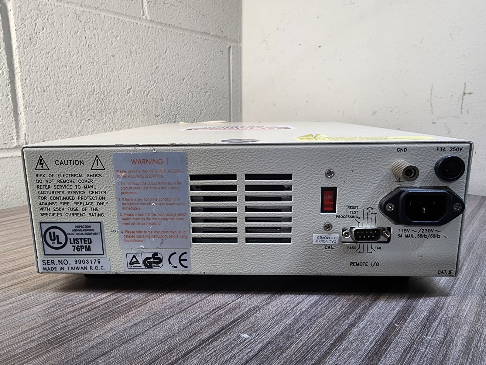 Associated Research HY•POT II 3500D AC Withstand Voltage Tester 5kV 12mA