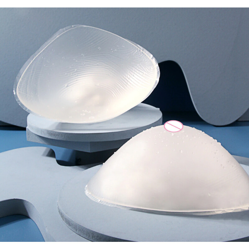 Clear Silicone Breast Form Bra Enhancer Insert Pad for Summer Swimming 1 Piece