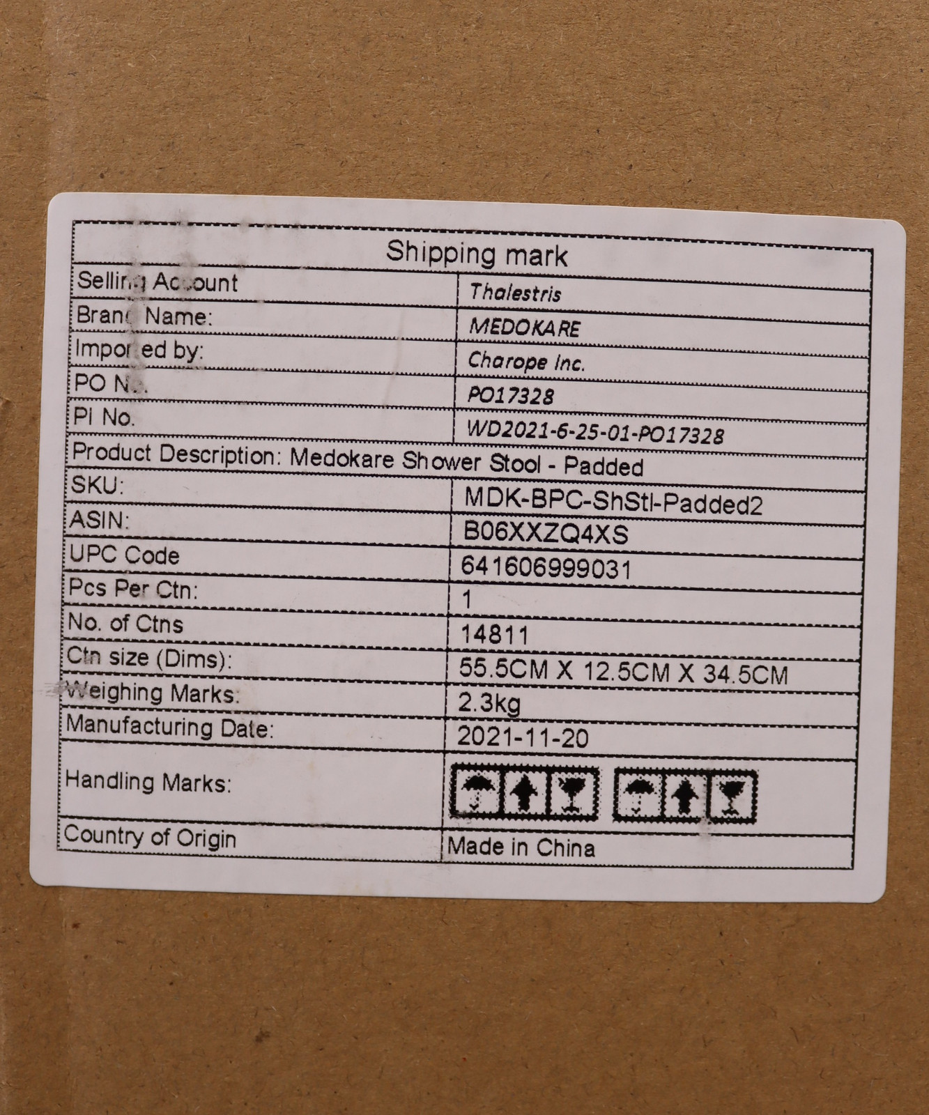 Medokare Shower Stool with Padded Seat Bath Safety Chair