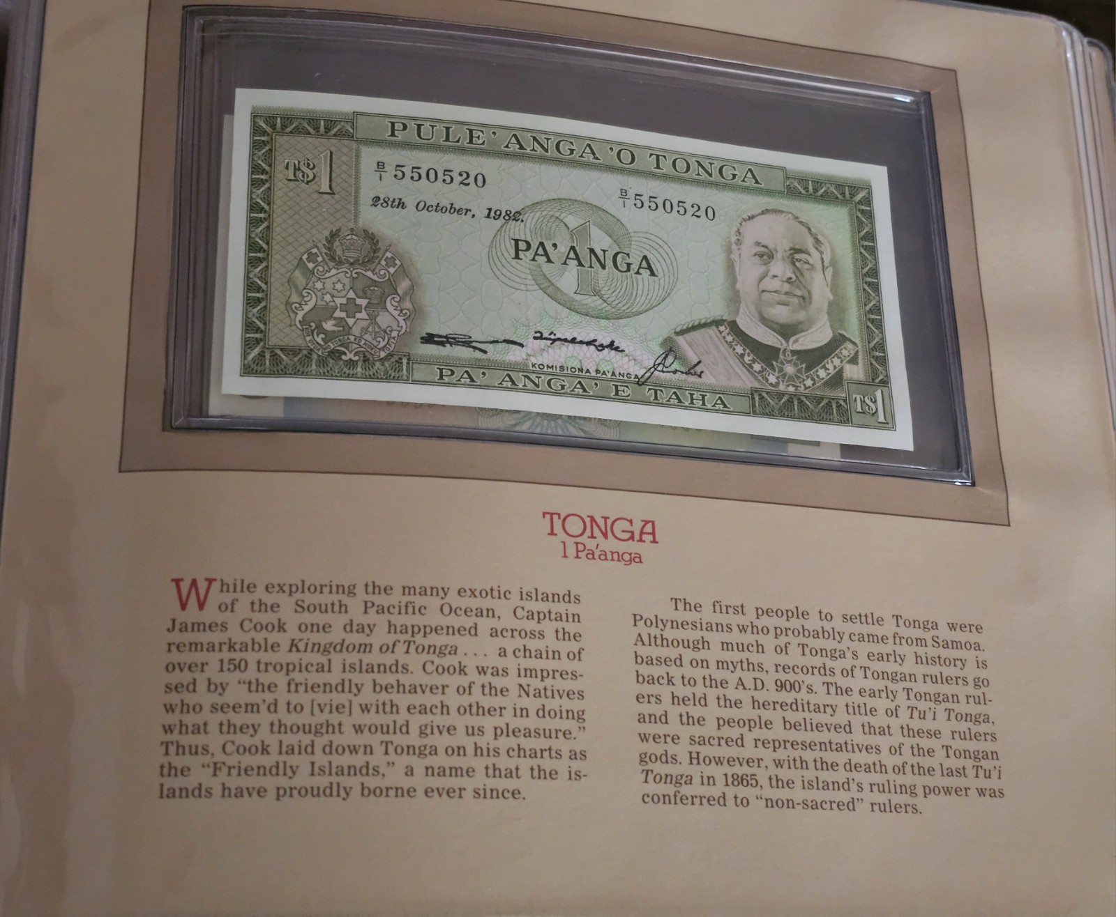 Most Treasured Banknotes of the World album of 50 Notes - All CU