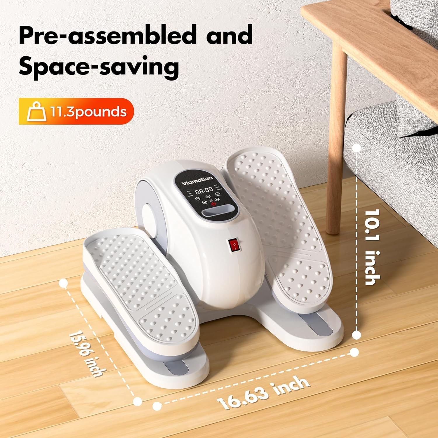 Under Desk Elliptical Machine, Leg Exerciser as Seen on TV While Sitting for Sen